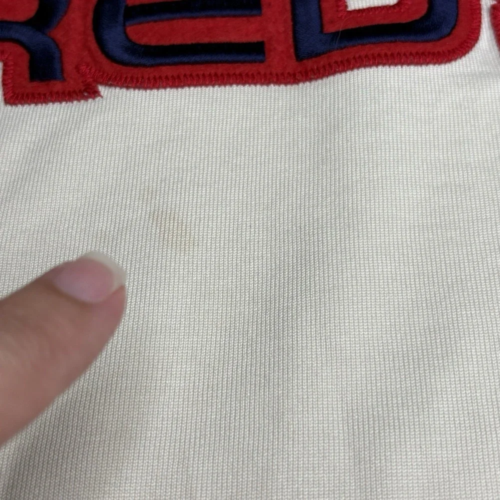 Nike Boston Red Sox 1/4 Zip Warm Up Shirt XXL MLB Authentic Cream Baseball